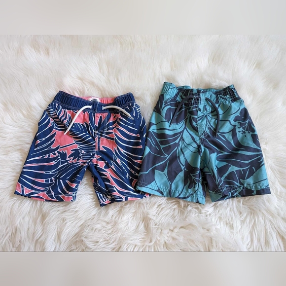 set of 2 boys kids swim board shorts sz 3T - Picture 1 of 3